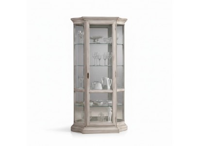 Luxe houten vitrine dressoir ontwerpkasten wit Italiaanse meubels kast nieuw