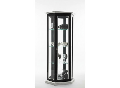 Vitrine Glazen Kast Zwart Luxe Italiaanse Meubels Vitrinekasten Woonkamer