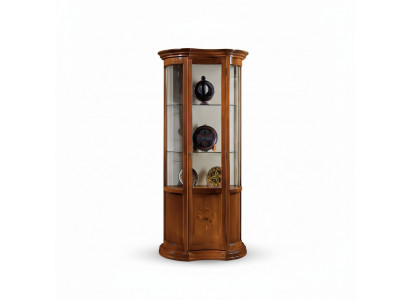 Luxueuze houten vitrinekast buffet Design kasten bruin Italiaanse meubels Nieuwe kast