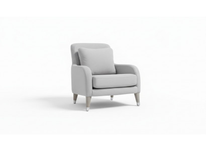 Fauteuil Zitontwerp Woonkamer Bekleding Hout Bekleding Modern Luxe Grijs Nieuw
