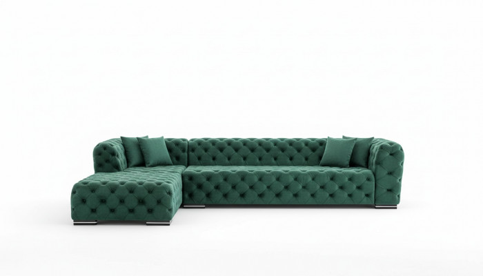 Eckbank L Vorm Bank Bank Ontwerp Banken Bekleding Textiel Nieuwe Hoekbank Groen