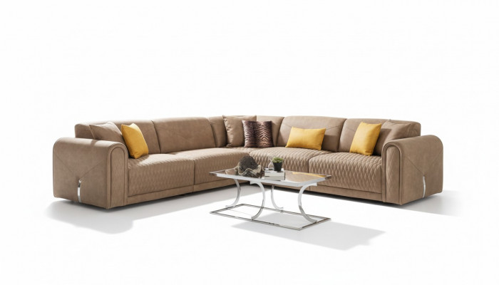 Textiel Sofa Bank Hoekbank Loungeset Gestoffeerde Banken Bankstellen Meubels Stof