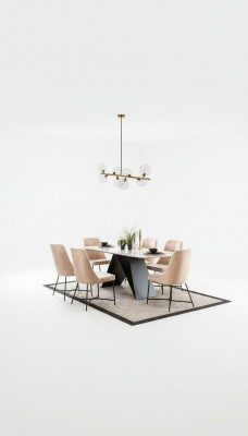 Eetkamerset Eetgroep Meubelgroep Eetkamer Eettafel 6x Stoel Set 7-delig