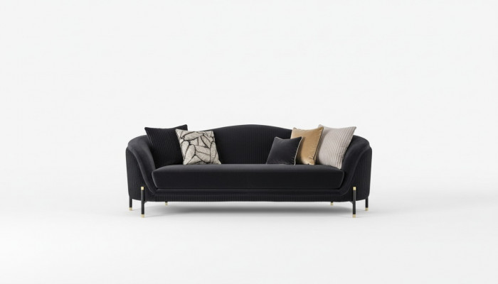 Luxe bankstel 2-zits stof Moderne designbanken Gestoffeerde banken Nieuw