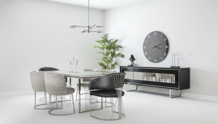 Eetkamerset Eetkamerset Eettafel Set Sideboard Luxe Meubels 4 Stoelen Tafel