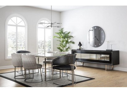 Eetkamerset Eetkamerset Eettafel Set Sideboard Luxe Meubels 4 Stoelen Tafel