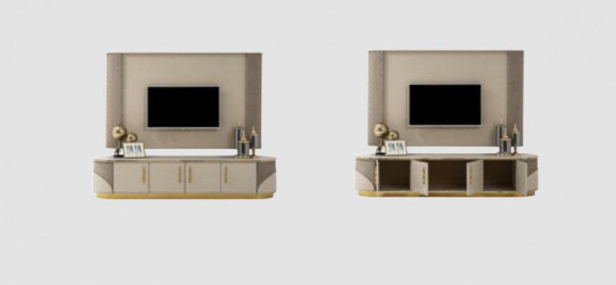 Moderne TV-lage Luxe tv-kast Stijlvol RTV Woonkamer tv-dressoir NIEUW