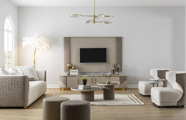 Moderne TV-lage Luxe tv-kast Stijlvol RTV Woonkamer tv-dressoir NIEUW