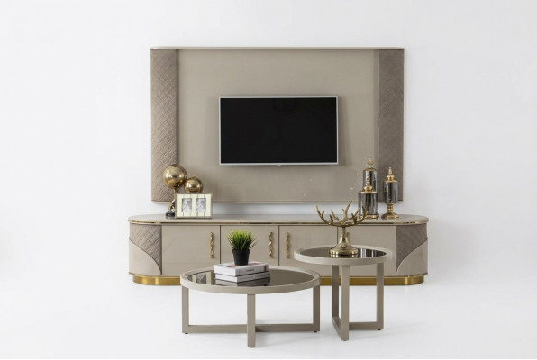 Moderne TV-lage Luxe tv-kast Stijlvol RTV Woonkamer tv-dressoir NIEUW