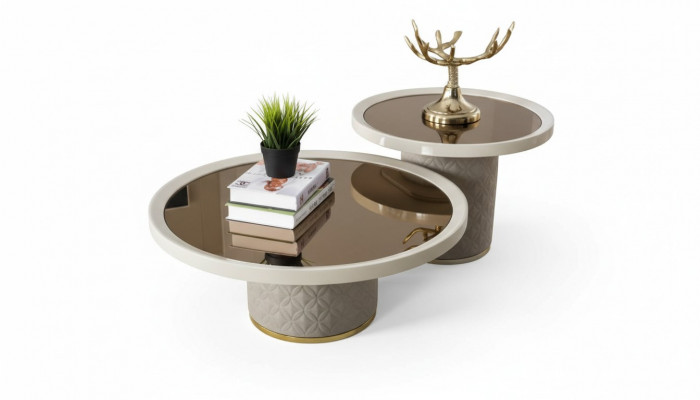 Luxe Moderne salontafel Tafel Ontwerp Tafels Hout Woonkamer Bijzettafel Nieuw