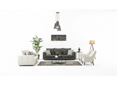 Luxe bankstel Modern Set 3+2+1+1 zitsbank bankstel Design banken