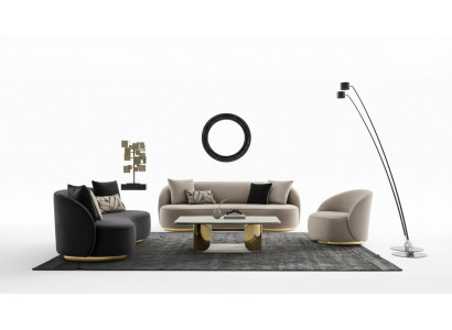 Sofaset 4+3+1 Zits Set Design Banken Bekleding Zitbanken Moderne Bank