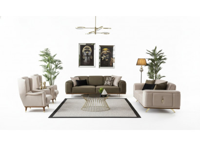 Sofaset bank bankstel set 4-delig. Set banken banken meubels inrichting