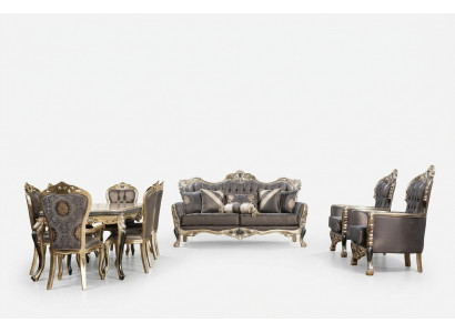Sofaset 3+1+1-zits set Designbanken Beklede Banken Relax Klassieke Bank