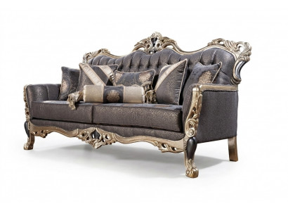 Luxe bankstel 3-zits stof woonkamer klassiek design banken gestoffeerde banken nieuw