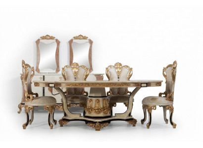Klassieke luxe houten tafel in barok en rococo antieke stijl voor eet- en woonkamers nieuw