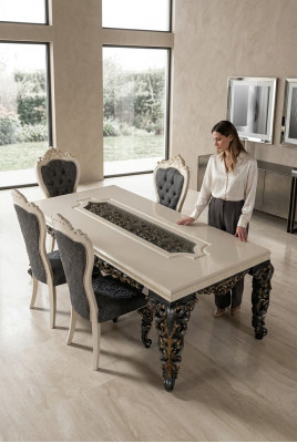 Luxe eettafel barok tafels eetkamertafel klassieke meubels eettafels