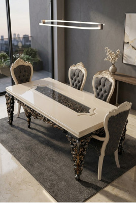 Luxe eettafel barok tafels eetkamertafel klassieke meubels eettafels