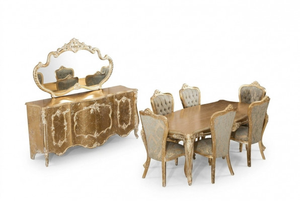 Eetkamer 6x Stoel Set Stoelen Nieuw Eetset Eetgroep Luxe Meubels