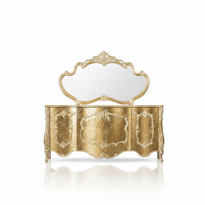 Dressoir Spiegel Luxe Groep Commode Set Ladenkast Kast Dressoir Goud