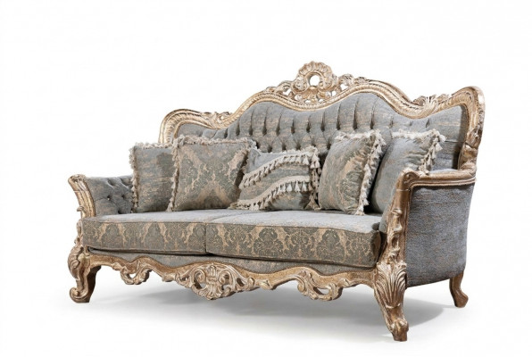 Chesterfield 3-zits designbank luxe gestoffeerde banken bankstellen stof textiel