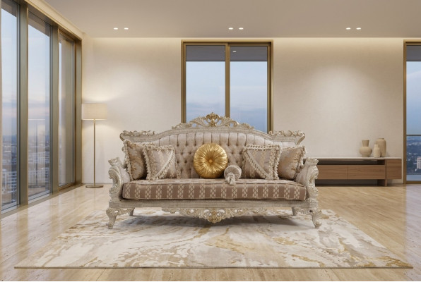 Chesterfield 3-zits designbank Luxe gestoffeerde banken Stof Textiel Nieuw