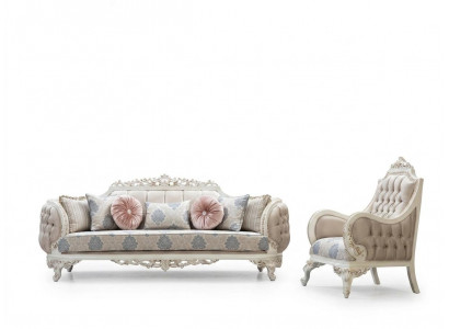 Sofa set Klassieke luxe bankstellen fauteuils Woonkamerset 3+1-zits Chesterfield