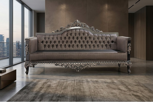 Luxe driezits designbank 3-zits gestoffeerde banken Chesterfield banken