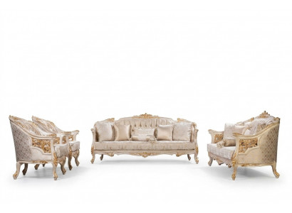 Luxe Chesterfield bankstel set zitgroep 3+3+1+1 zits bank ontwerper groep 4-delig. Nieuw.