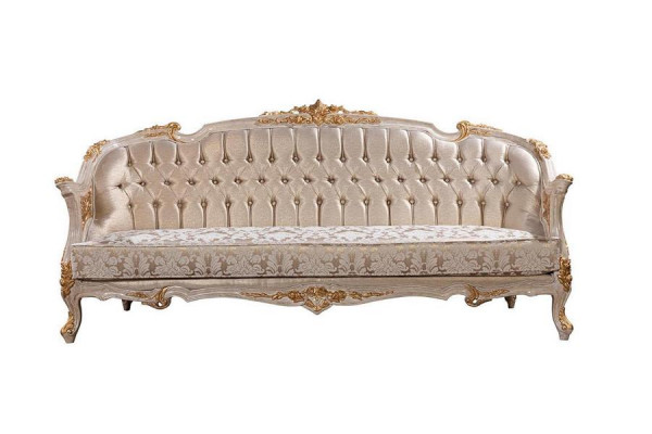 Luxe Chesterfield bankstel 3+1 zitter Klassieke bankstel Barok gestoffeerde zitplaats.