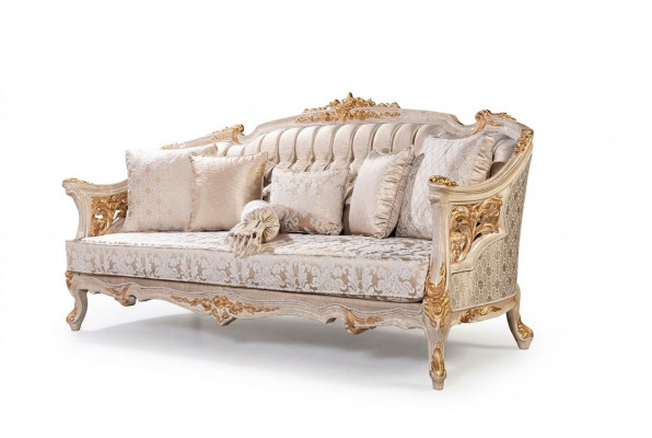 Chesterfield 3-zits designerbank Luxe gestoffeerde banken van textiel Nieuw