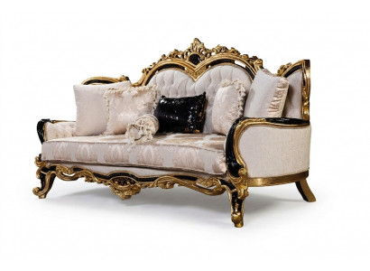 Chesterfield 3-zits designerbank Luxe gestoffeerde banken met stoffen bekleding Nieuw