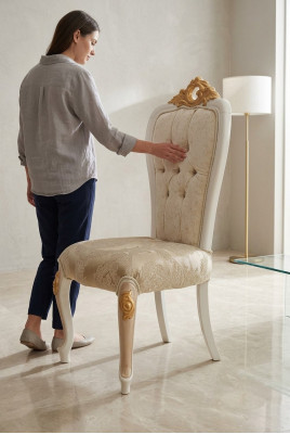 Klassieke Chesterfield stoel Koninklijke fauteuil Barok-rococo stijl stoelen