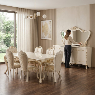 Eetkamerset Tafel + 4 stoelen Eetkamerstoelsets Tafels Groep Garnituur 5 delig.