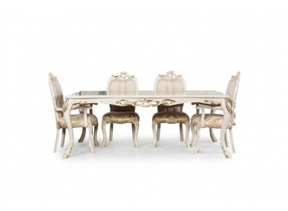 Klassieke eettafel Beige Design Tafel Houten Tafels Meubels Woonkamer