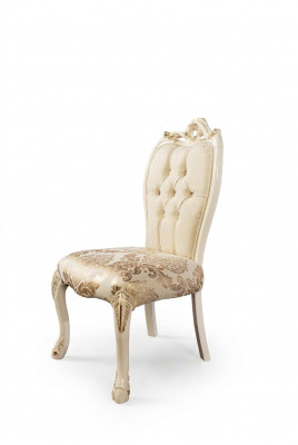 Stoel zonder armleuningen Houten stoelen Luxe stof Ontwerpstoel Fauteuil Nieuw Bekleding