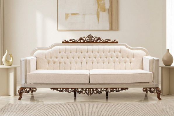 Bank 3-zits Chesterfield driezitter bankstellen luxe woonkamer barokstijl bank nieuw