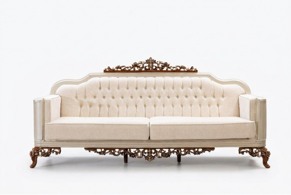 Bank 3-zits Chesterfield driezitter bankstellen luxe woonkamer barokstijl bank nieuw