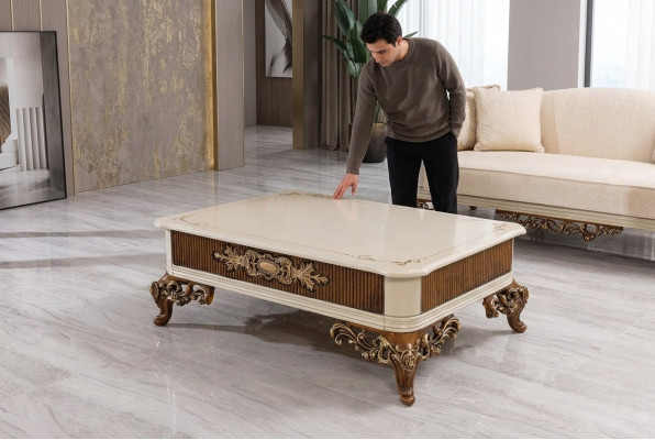 Salontafel Tafel Salontafels Houten tafel Tafels Ontwerper Luxe Bijzettafel Nieuw