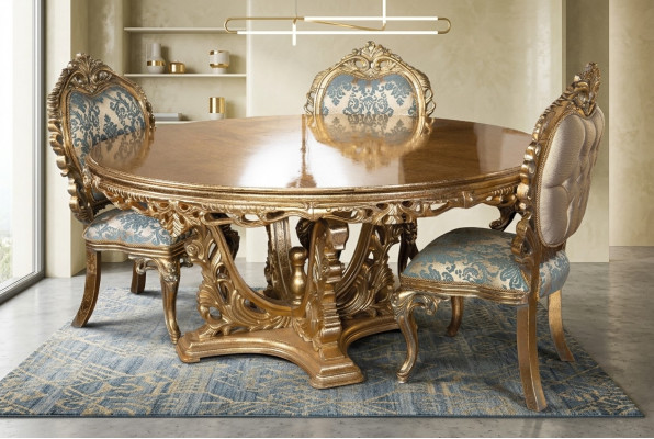 Compleet set eettafel + 4 stoelen eethoek set eetgroep tafel tabellen 5-delige