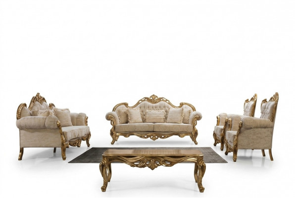 Sofa set 3311 Zit set Design Bank Bekleed Banken Bank Klassieker Luxe