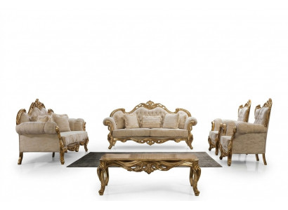 Sofa set 3311 Zit set Design Bank Bekleed Banken Bank Klassieker Luxe