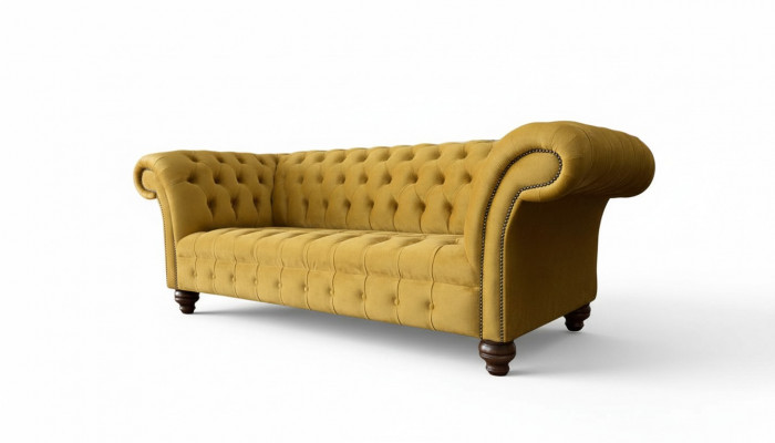 Chesterfield 3-zits ontwerpersofa bank bekleding bankstellen stof