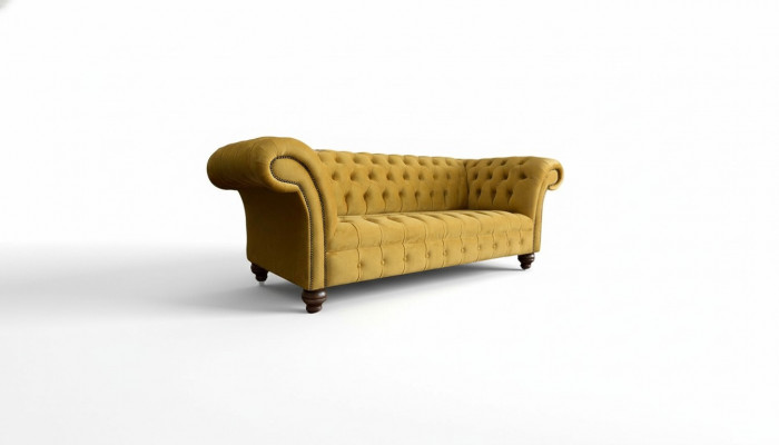Luxe Chesterfield bankstel 2x 2 zits bankstel Textiel Moderne bankstellen Nieuwe set
