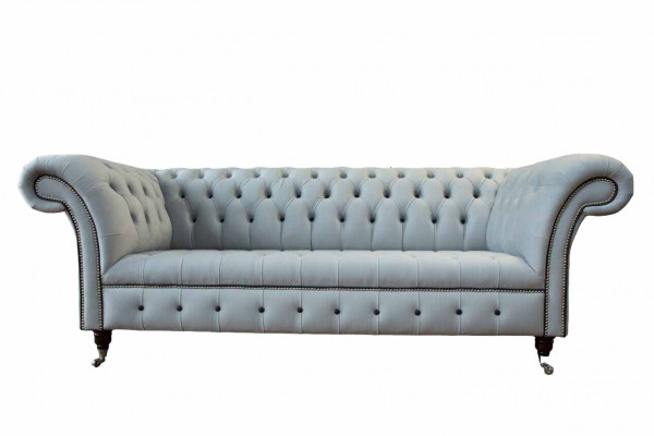 Designer Bankstel 3-zits Chesterfield Bank Gestoffeerde Banken Meubels