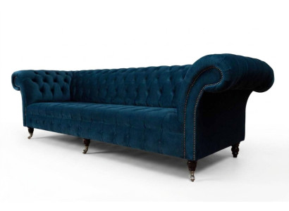 Designer Bankstel 3-Zits Chesterfield Gestoffeerde Bankstellen Zits Driepersoons Textiel