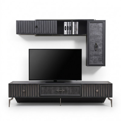 Luxe woonwand woonkamer dressoir RTV rek muurkast.