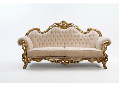 Bank 3-zits stof driepersoons bankstellen luxe woonkamer Chesterfield barok.