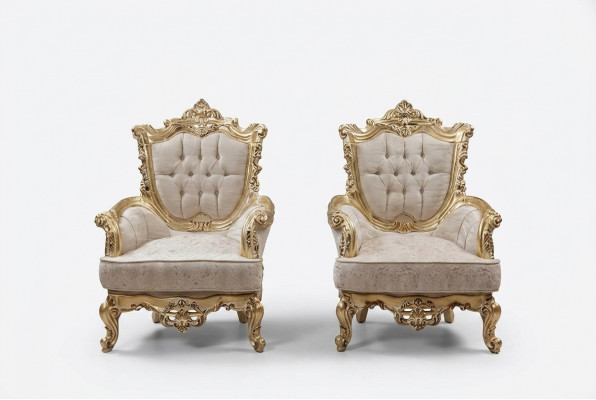 Chesterfield fauteuil Ser Garnituur 1+1 zits bank gestoffeerde meubels inrichting