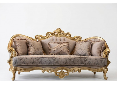 Driepersoons bank Beklede meubels Klassieke sofa Franse inrichting